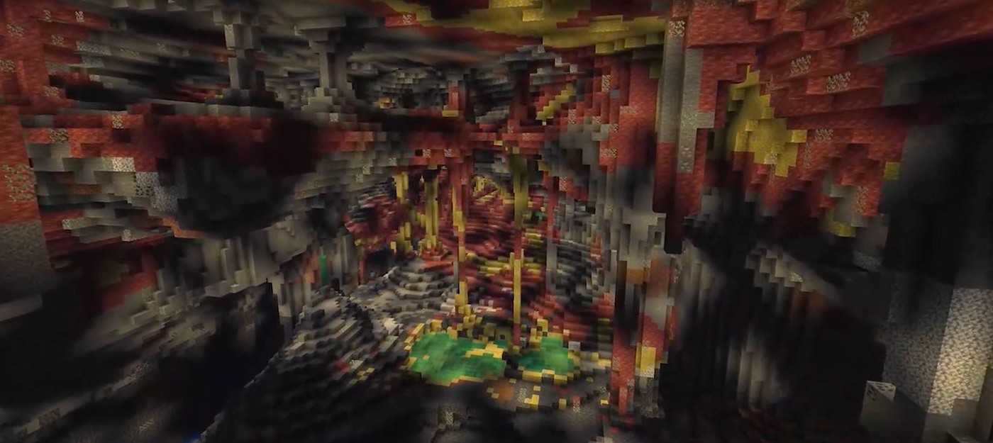 В Minecraft появится новый подземный биом с ядовитыми озёрами и мобом, поглощающим блоки