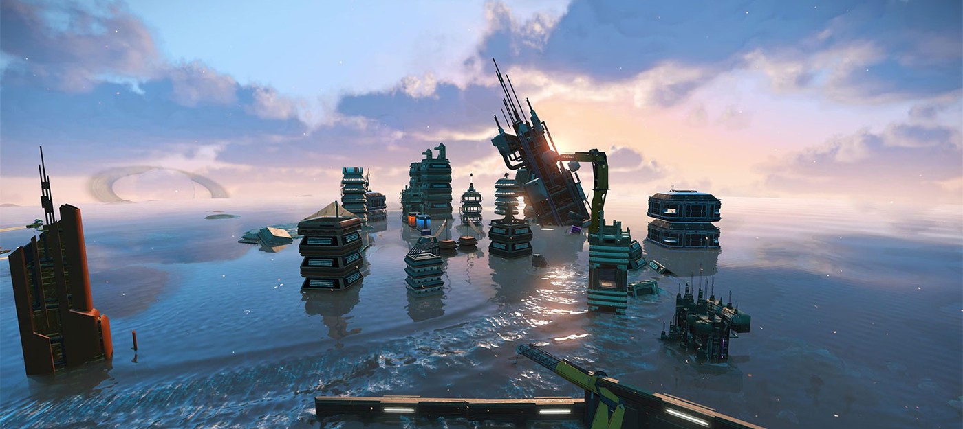 Игрок No Man's Sky построил подводный город в духе Восторга из BioShock
