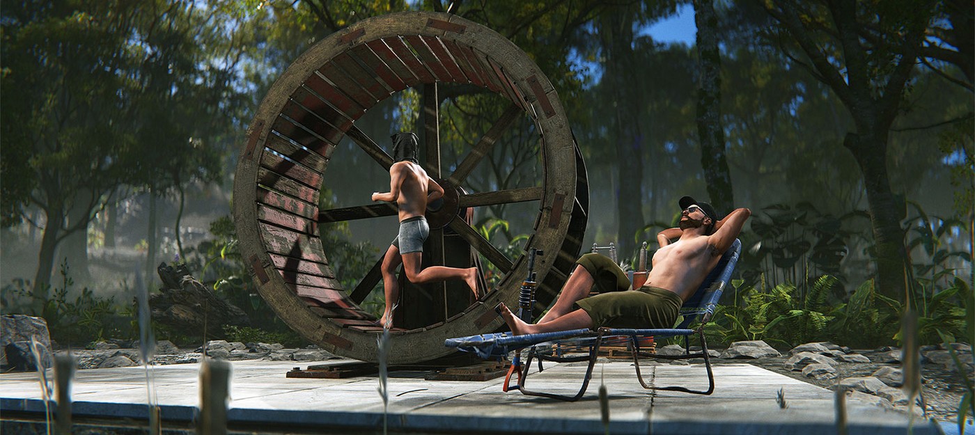 В Rust добавили водяные колёса, в которые можно загнать закованных в наручники игроков
