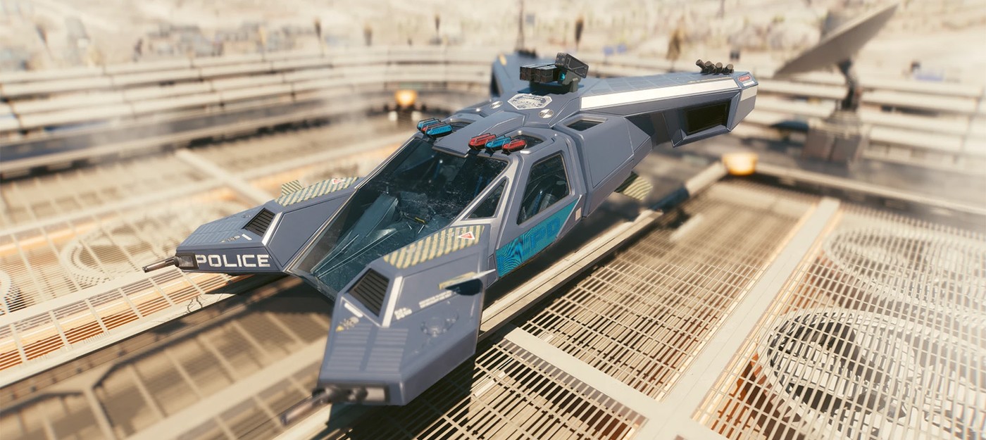 Моддер Cyberpunk 2077 воскресил вырезанный полицейский летающий перехватчик из первого тизера игры