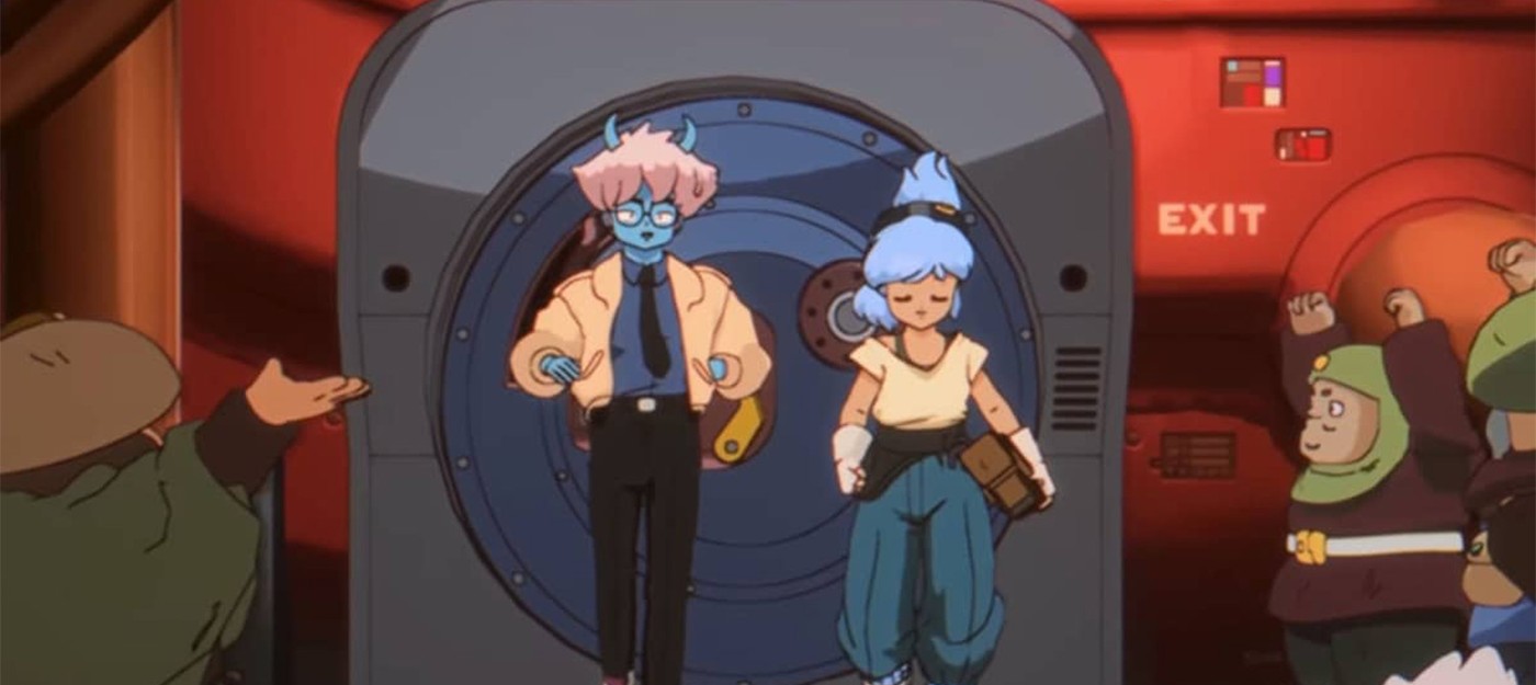 4 минуты геймплея кооперативной Orbitals в стиле аниме 90-х