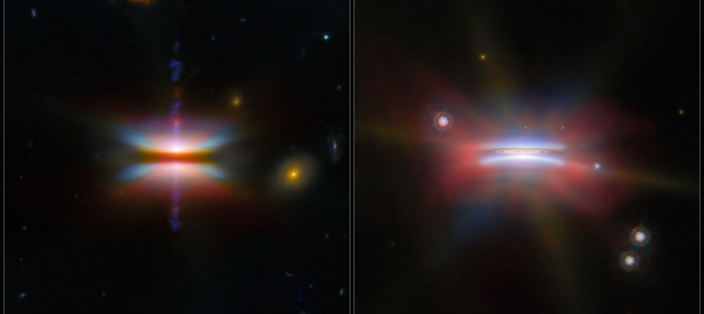 Телескоп Джеймс Уэбб снял два протопланетных диска ребром – внутри уже могут формироваться планеты