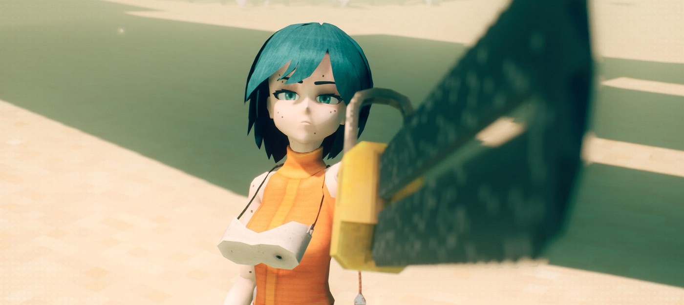 Анимешная героиня с веснушками и бензопилой вывела инди-игру про паркур Motorslice в топ-150 вишлистов Steam