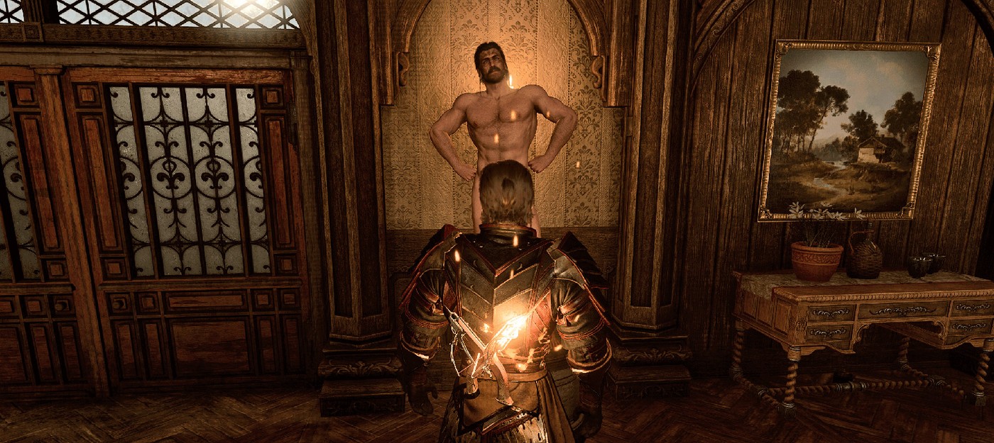 У игрока в Baldur's Gate 3 статуя из лагеря неожиданно стала голым мужиком с гениталиями