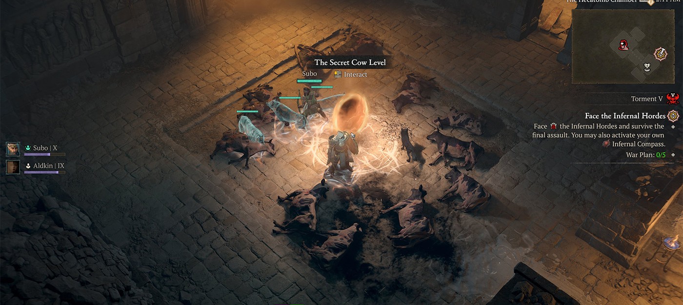 Сообщество Diablo 4 нашло секретный коровий уровень и Корону Короля Коров