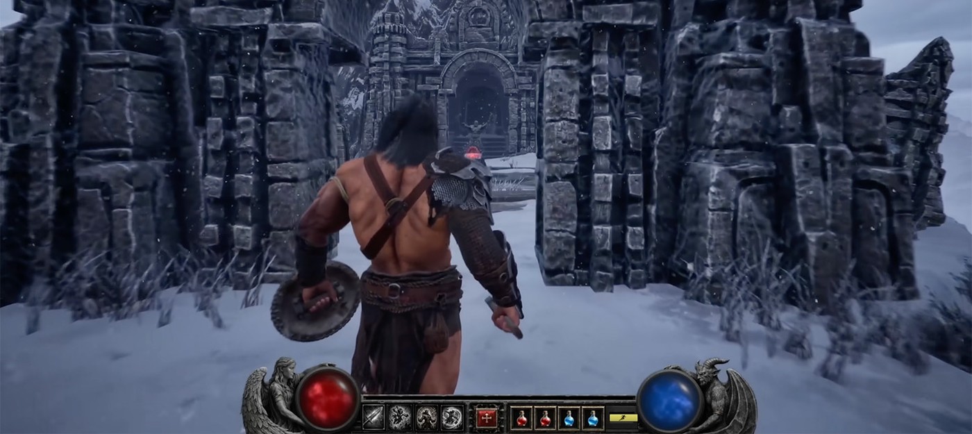 Фанатский ремейк Diablo 2 на Unreal Engine 5 получил режим от третьего лица