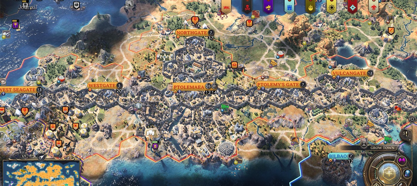 Игрок в Civilization 7 построил монументальный город-линию со стенами на 19 клеток
