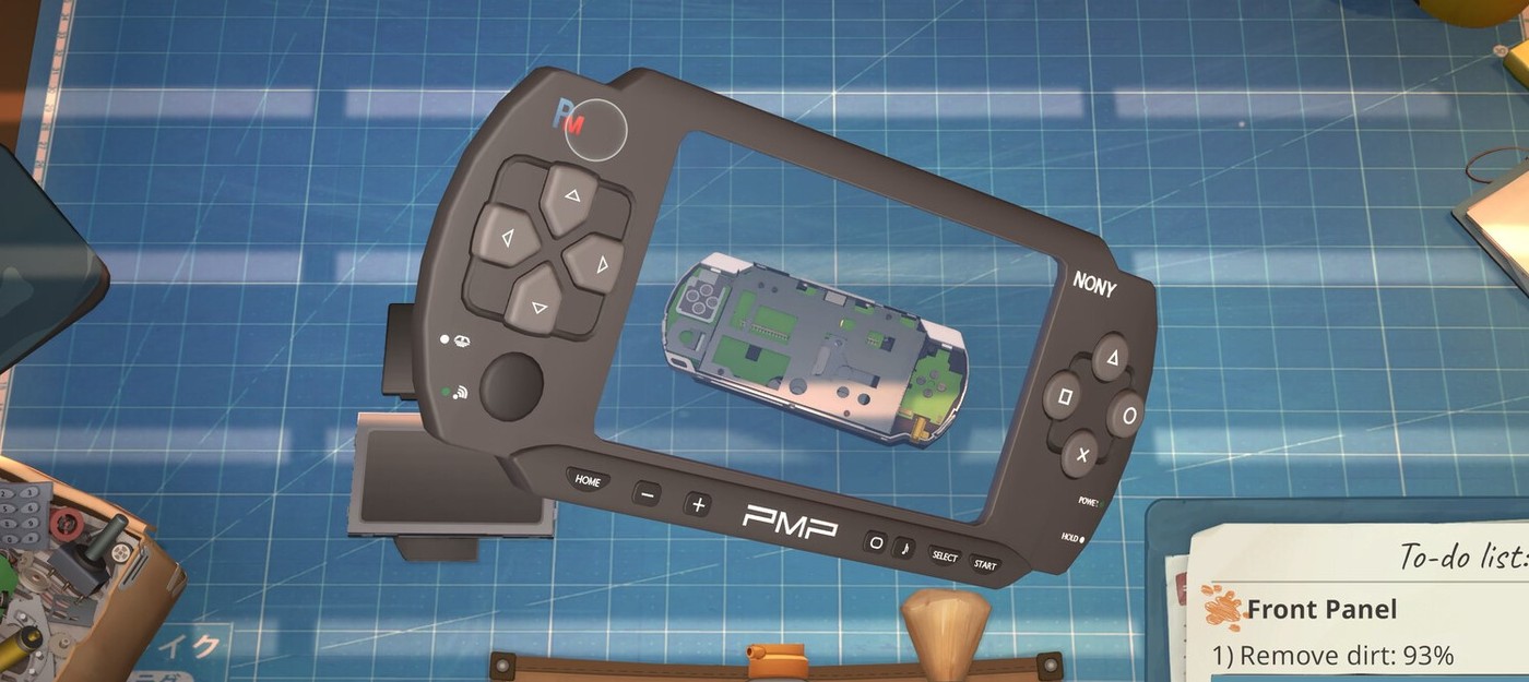 Ремонт PSP и Nokia 3310 в Токио нулевых в трейлере симулятора ReStory