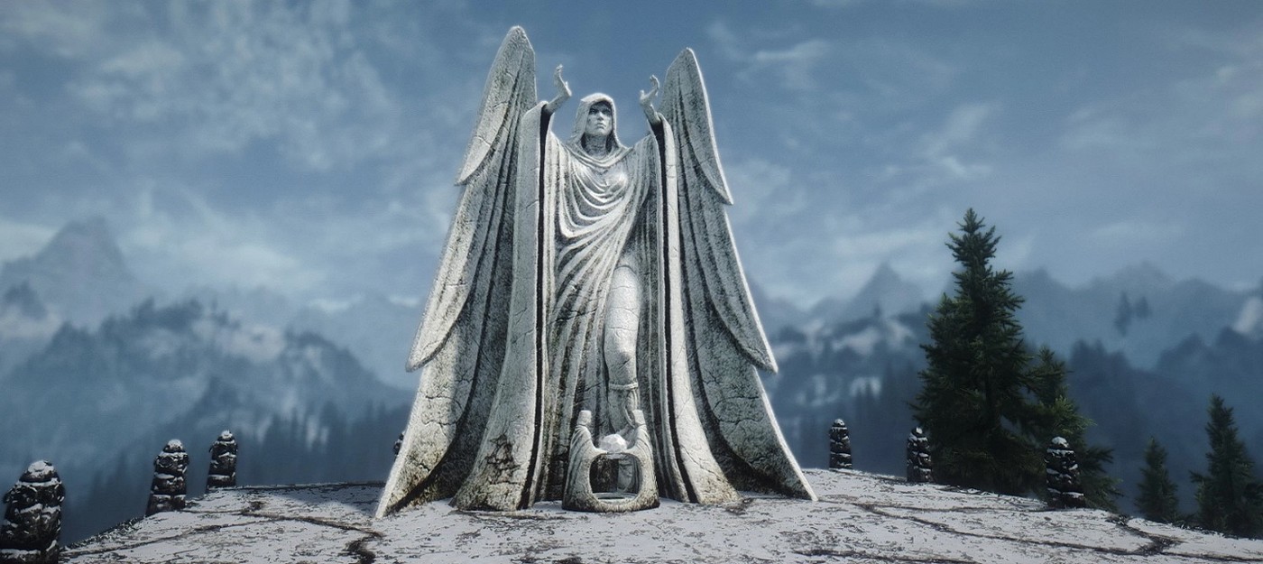 Геймер случайно устроил в Skyrim эпичную битву Меридии и дракона и чуть не застрял между небом и землей