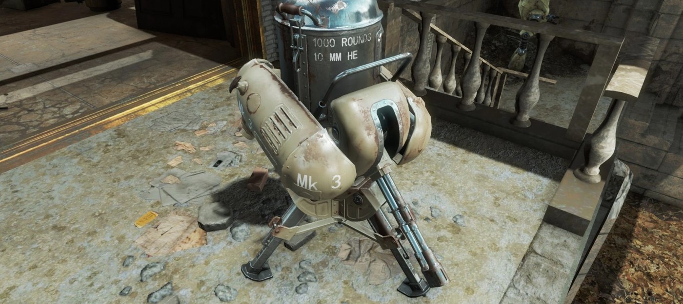 Фанат Fallout 4 собрал рабочую турель в полную величину и теперь учит её стрелять водой