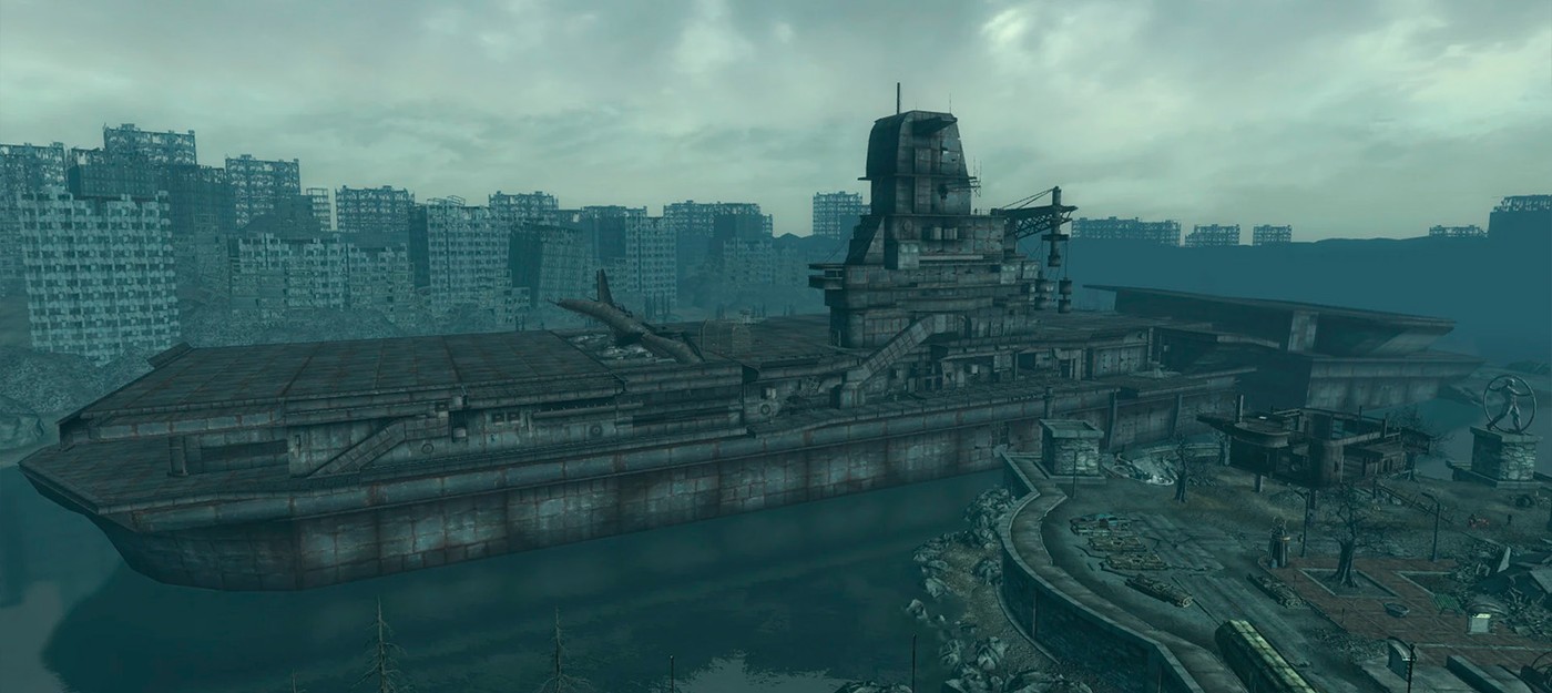 Почему жители Ривет-Сити в Fallout 3 не используют огромную полётную палубу авианосца