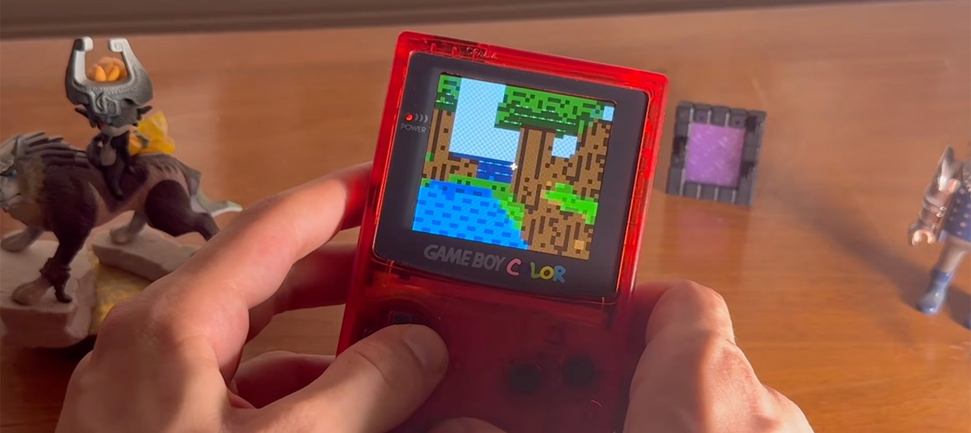 Энтузиаст запустил Minecraft на оригинальном Game Boy Color в полноценном 3D