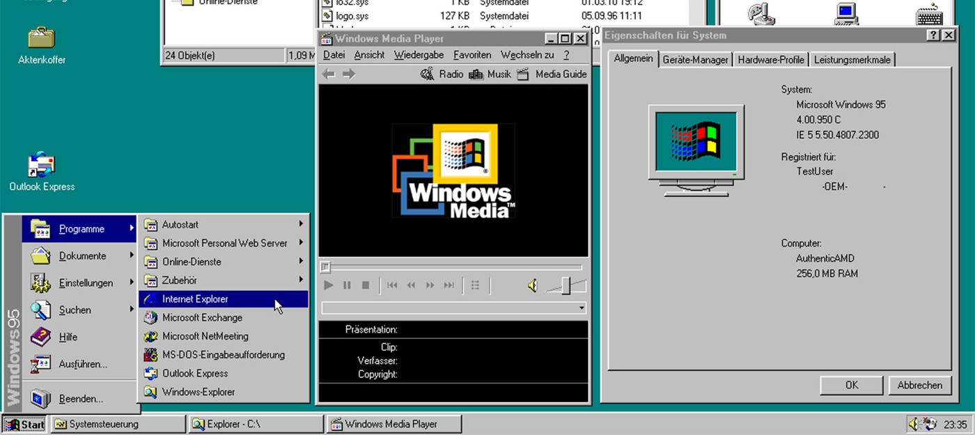 Оказывается, Windows 95 определяла инсталляторы по названию файла – система просто искала слова setup, install и inst