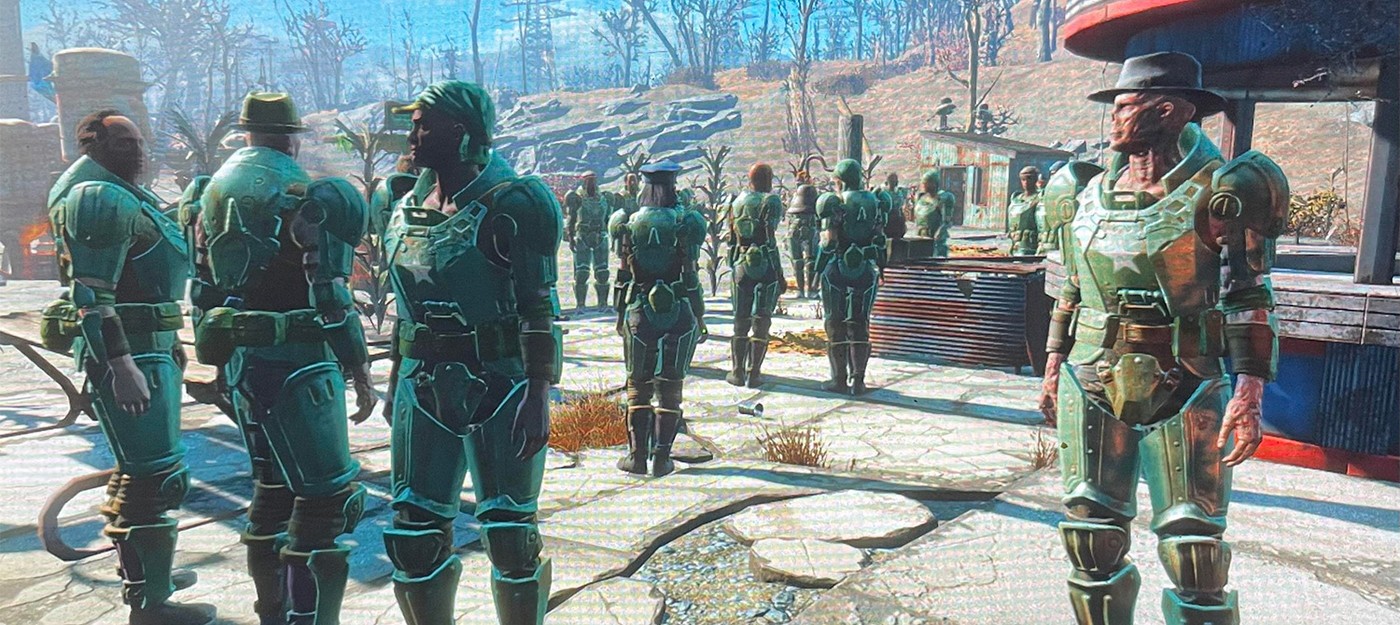 Игрок Fallout 4 сделал себя генералом – он потратил десятки часов на переодевание каждого поселенца в боевую броню и вооружение их винтовками