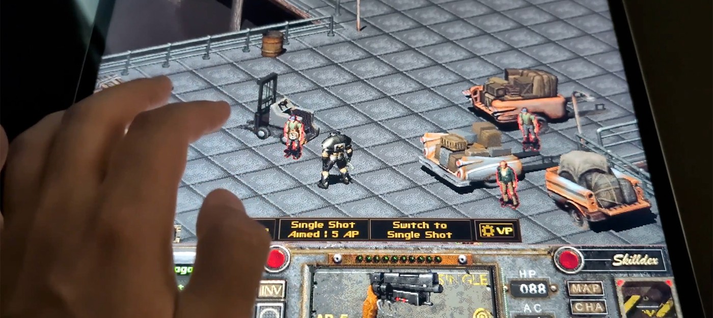 Программист собрал сенсорное управление для Fallout 2 на iPad с помощью ИИ