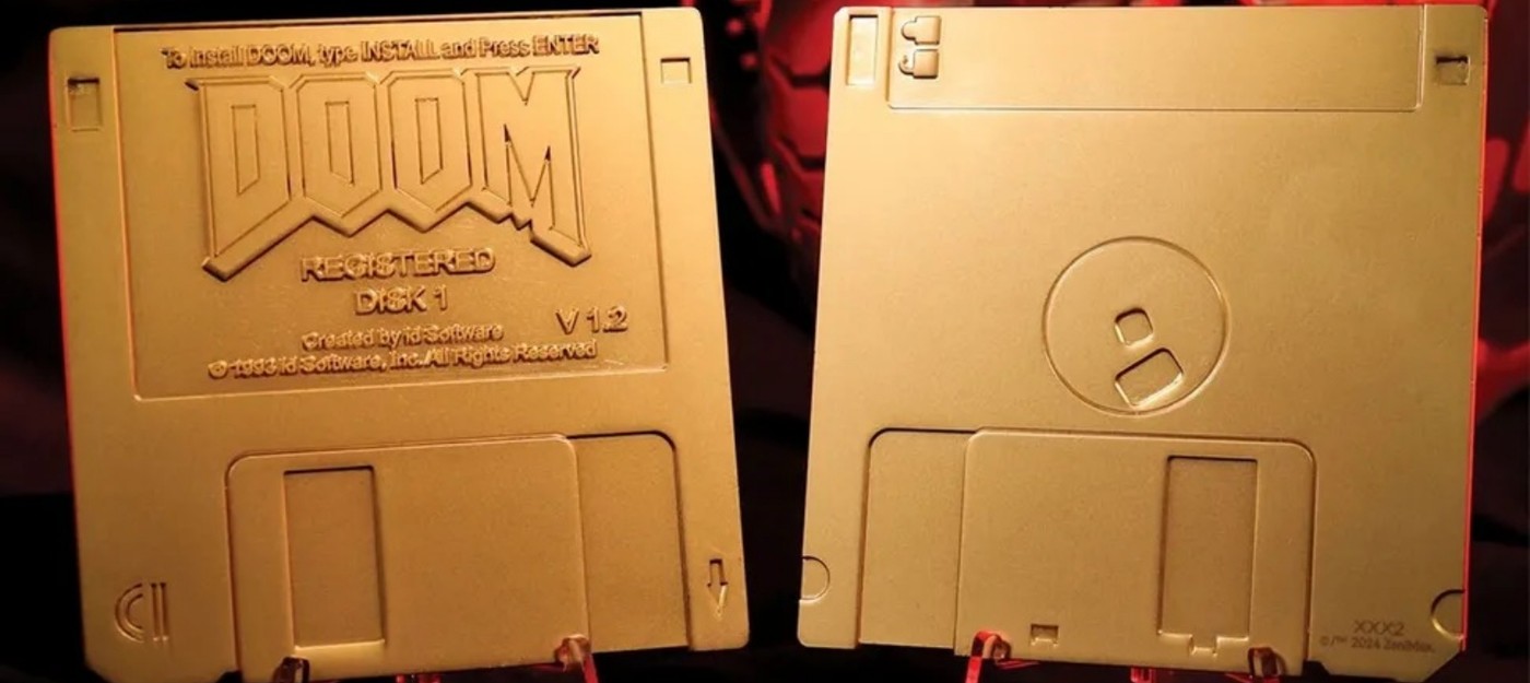 Американский ритейлер начал продавать позолоченные дискеты с Doom за 30 долларов без самой игры