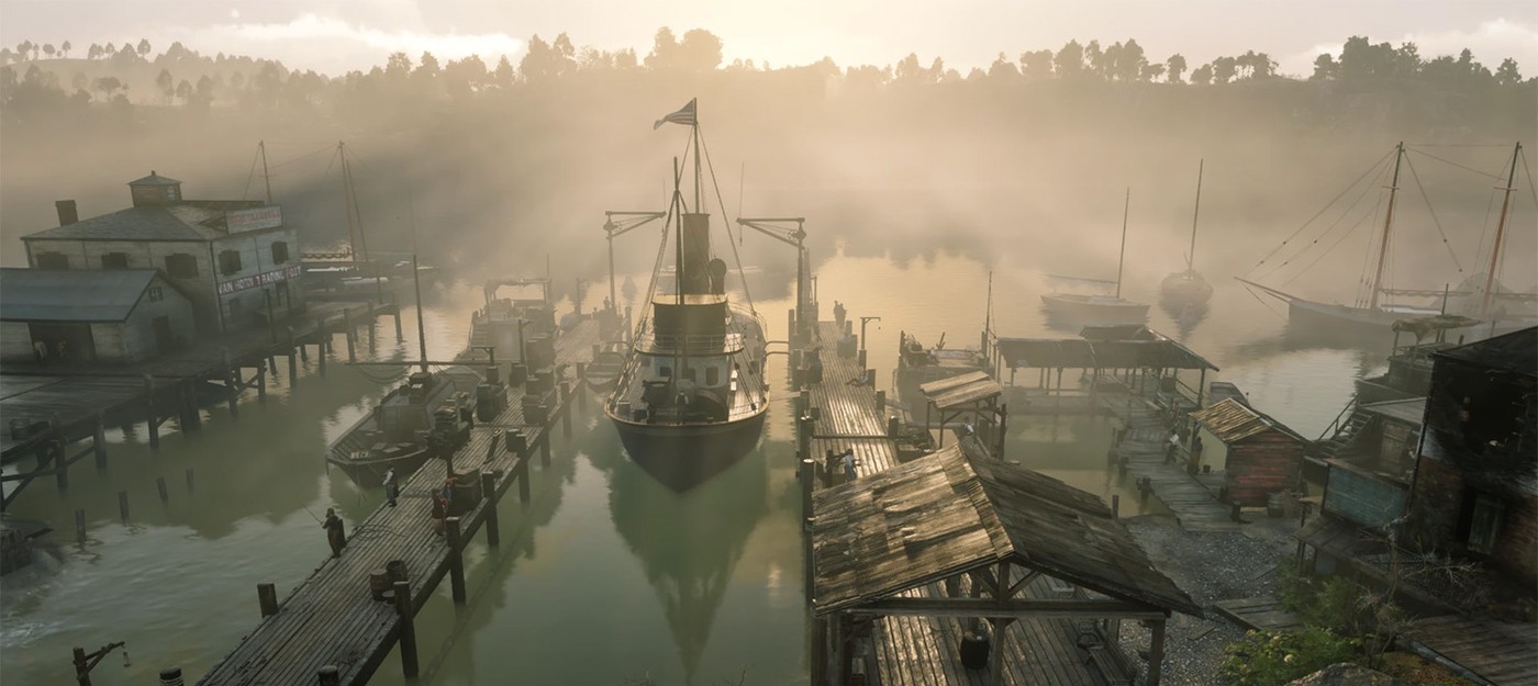 Мод для Red Dead Redemption 2 превращает заброшенный Ван-Хорн в живой портовый город