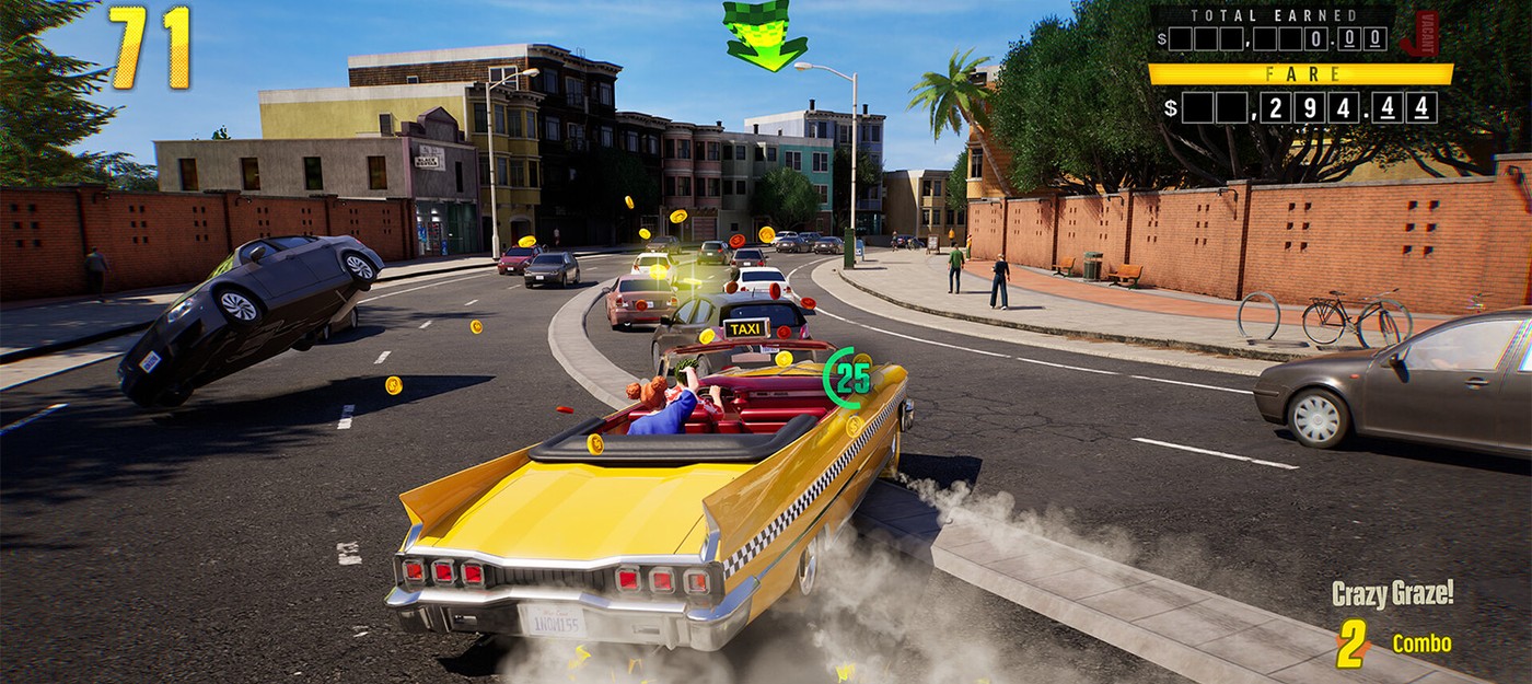 Новый геймплейный трейлер Crazy Taxi World Tour показал заезды на шесть водителей