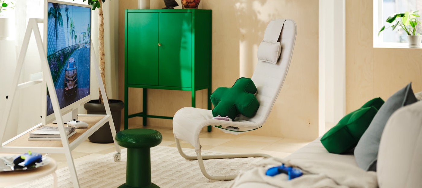 IKEA и Xbox выпустят 12 предметов мебели – от табуретов-стиков до подушек в форме крестовины
