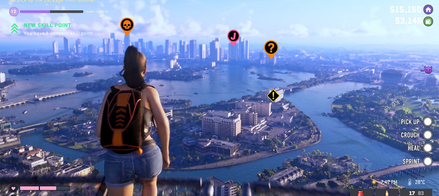 Ютубер собрал версию GTA 6 в стиле Ubisoft с очками опыта за каждый шаг и ошибками синхронизации