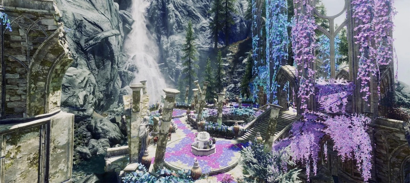 Для Skyrim вышло фанатское дополнение The Garden of Venus с эльфийским дворцом и живой водой