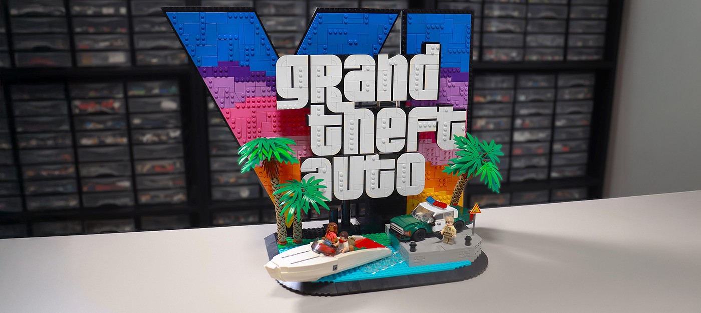 Фанат собрал Lego-набор по GTA 6 с погоней на катере и логотипом игры
