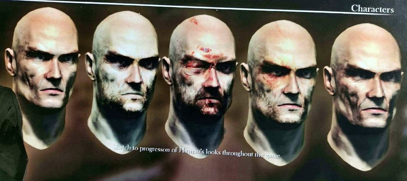 В сети появились арты отменённой Hitman про бездомного Агента 47 и с персонажем с лицом Бенисио Дель Торо