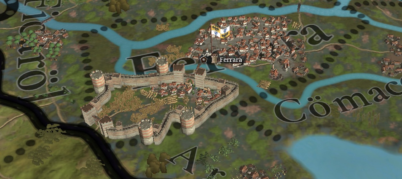 Игрок в Europa Universalis 5 показал скриншот с укреплениями Феррары, которые вместо города защищают поля с зерном