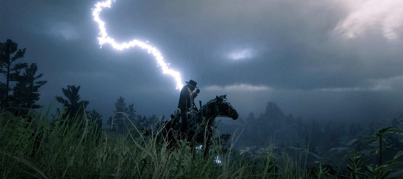 Игрок получил самый редкий урон в Red Dead Redemption 2 – от молнии