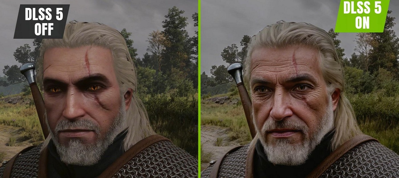 Фанаты The Witcher 3 развлекаются, накладывая на Геральта фейковый "DLSS 5 фильтр"
