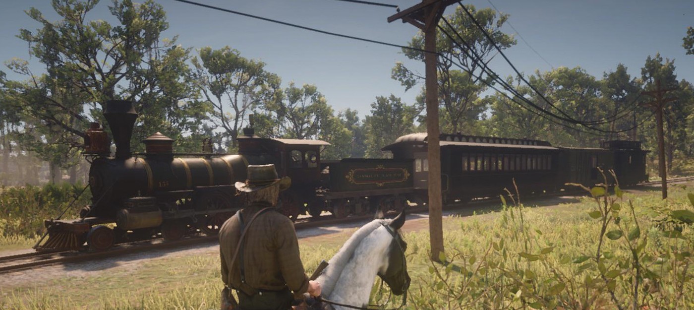 Красный холст и Артур Морган – как маслом написали ограбление поезда из Red Dead Redemption 2