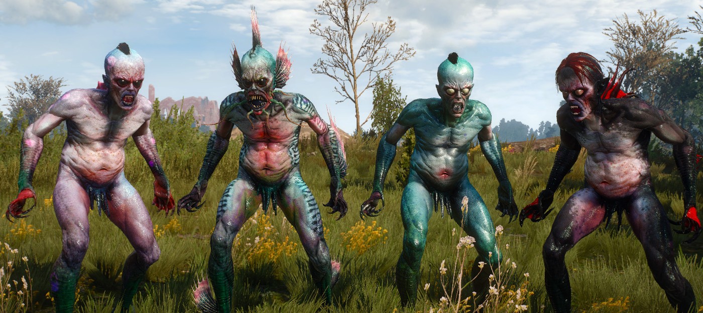 Четыре горящих утопца из The Witcher 3 случайно собрали музыкальный бойз-бэнд