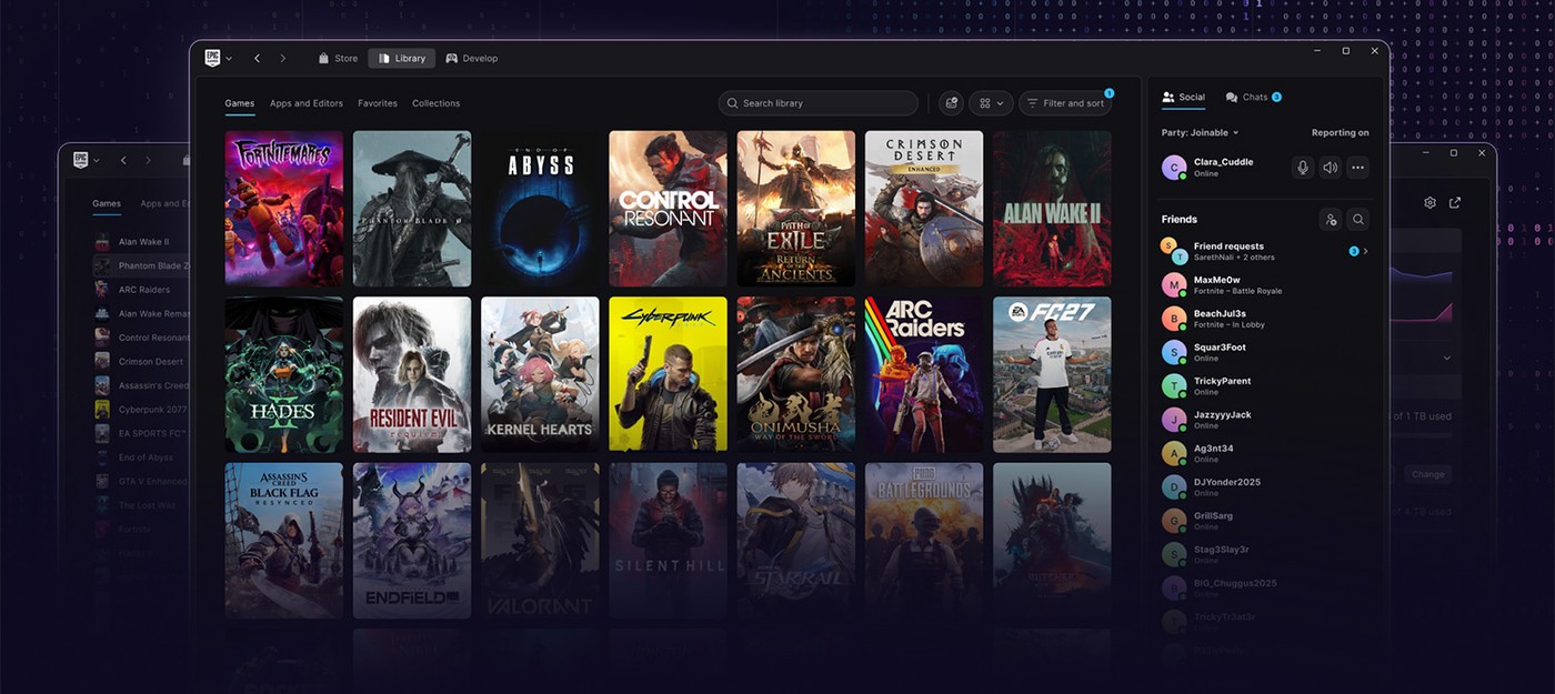 Epic навайбкодила новую версию лаунчера Epic Games Store, и он запускается на 46% быстрее Steam