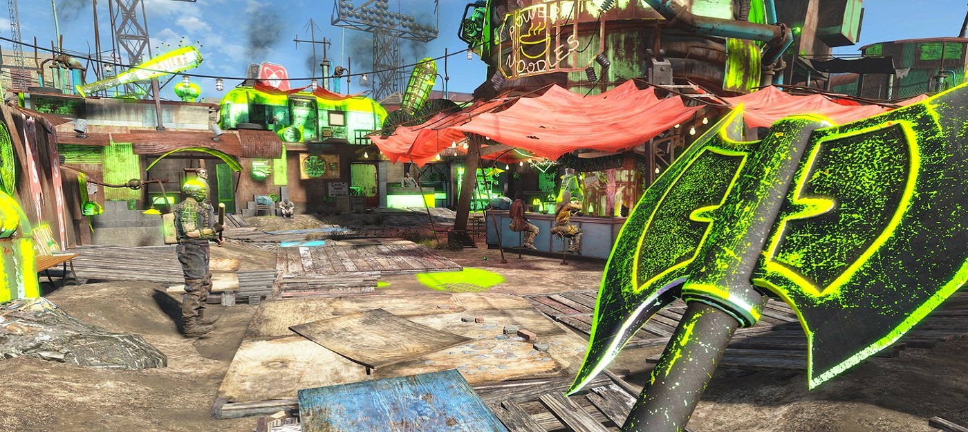Один неправильно брошенный коктейль Молотова превратил консольную версию Fallout 4 в кислотный трип