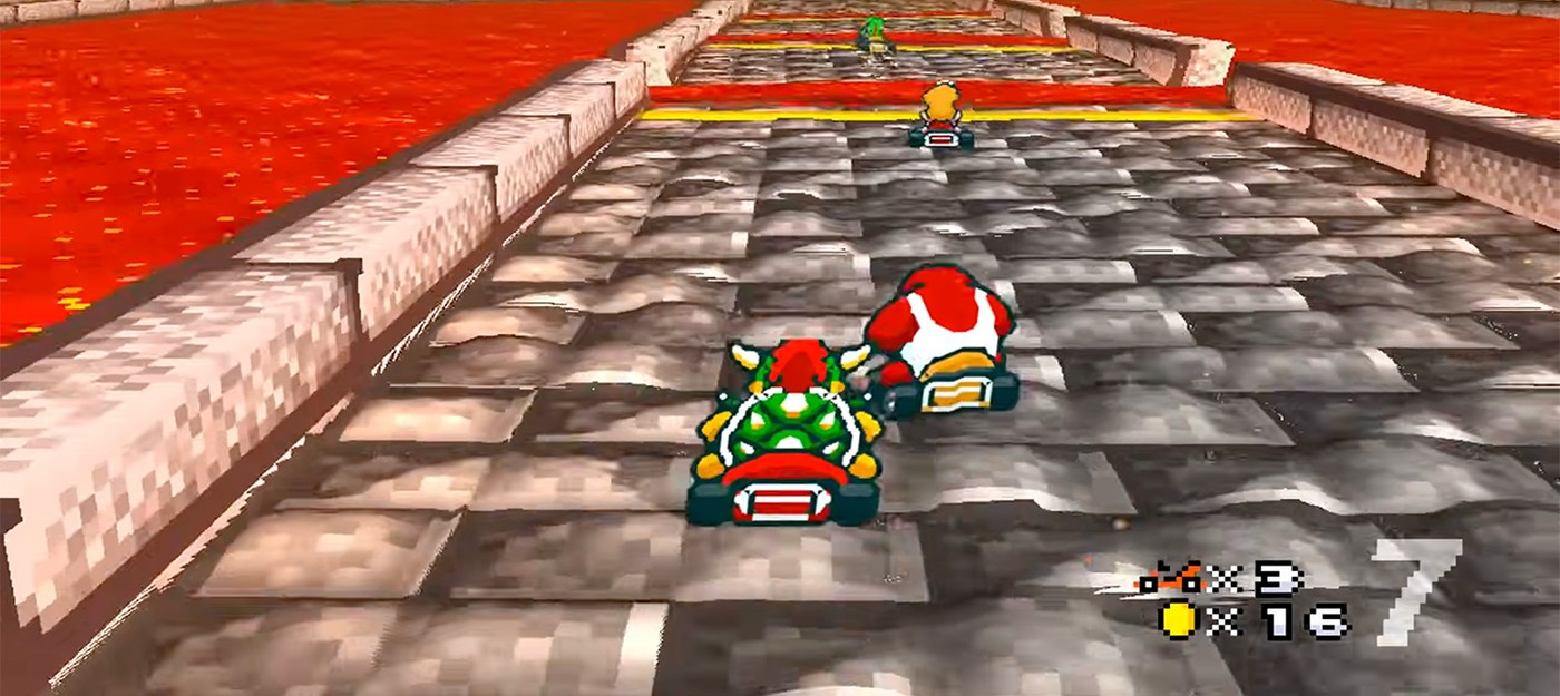 Фанат делает ремастер Super Mario Kart для ПК с трассировкой лучей