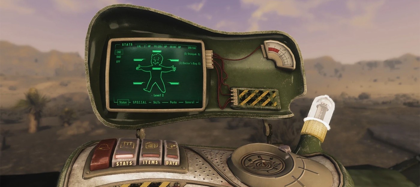 Моддеры добавили в Fallout New Vegas откидной Пип-Бой из отменённой Van Buren