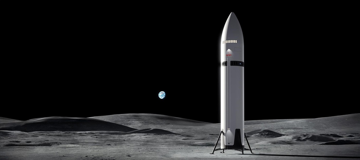 Эксперт NASA насчитал 22 запуска Starship для высадки на Луну, а Маск называет втрое меньшую цифру