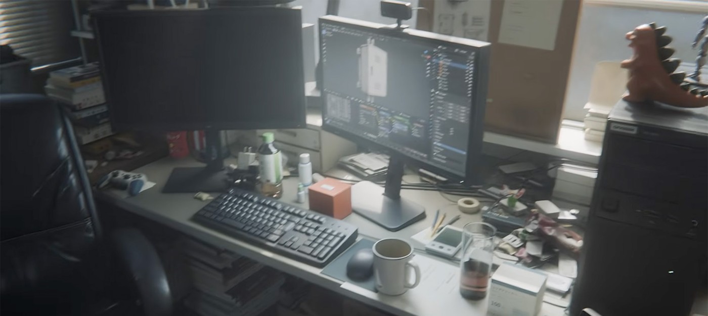 Японский 3D-художник с помощью двух ИИ-моделей создал комнату в Unreal Engine 5, ни разу не открыв Blender
