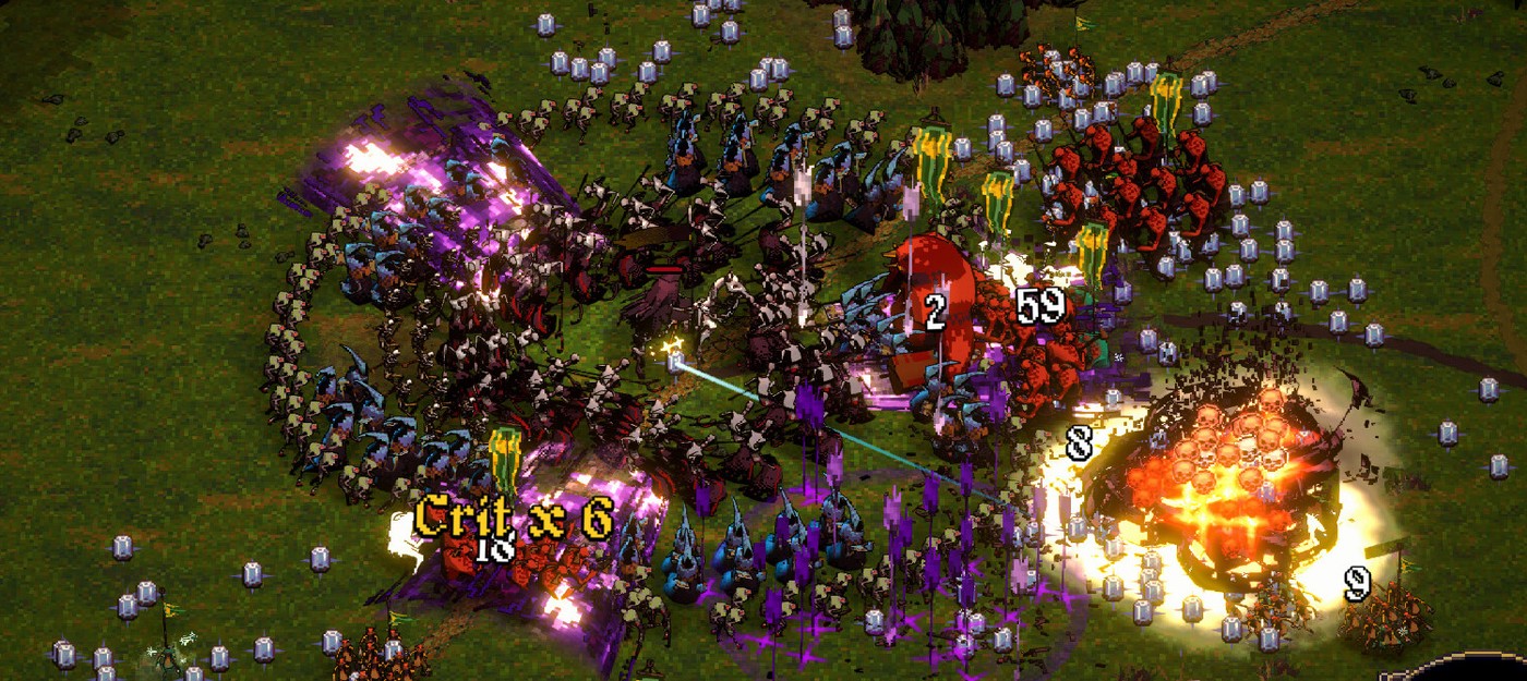 Смесь из Vampire Survivors и Heroes of Might and Magic в первом трейлере буллет-стратегии Heroes Never Die