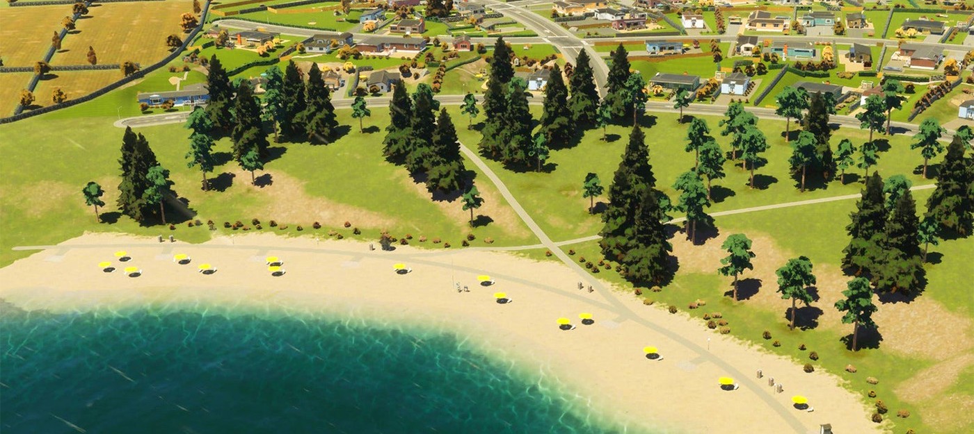 Мод Placemaker для Cities: Skylines II автоматически строит парки, дороги и пляжи любой формы