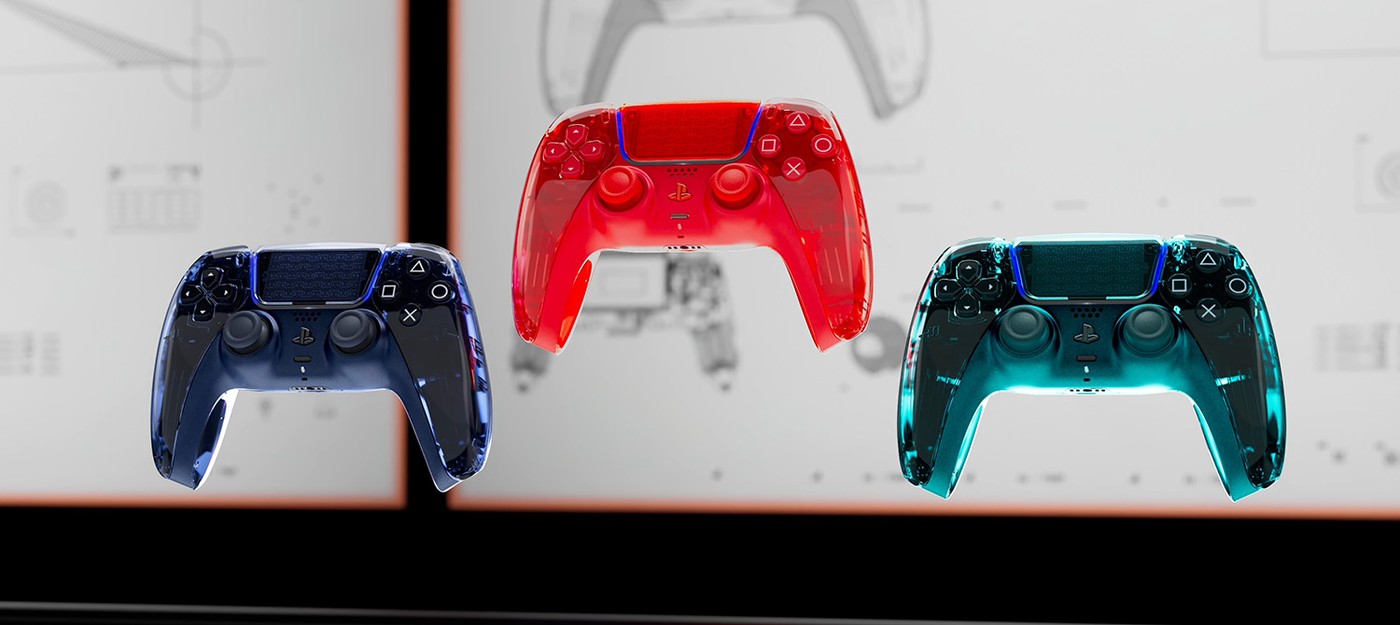 Sony представила прозрачные DualSense и панели для PS5 в стиле конца 90-х