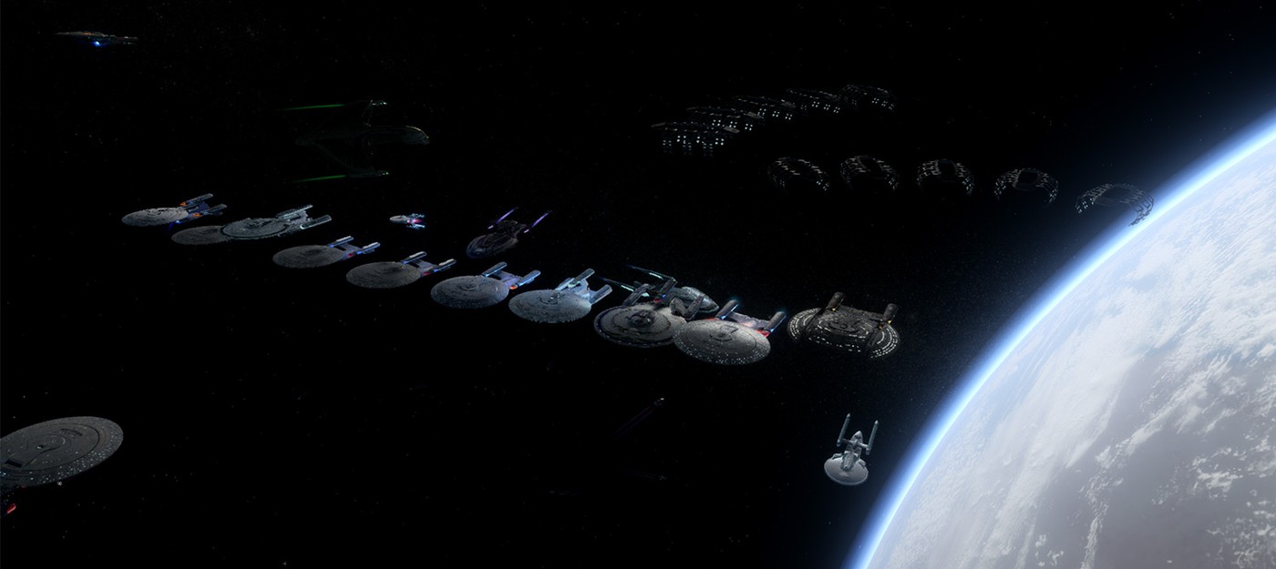Игроки Star Trek Online выстроили почетный караул из звездолётов в память о Патрике Стюарте