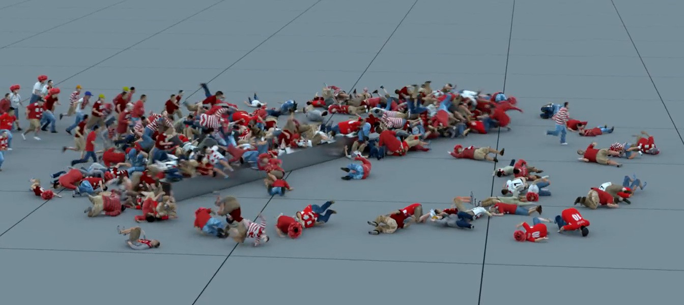 Миниатюрные CGI-люди против неостановимой силы