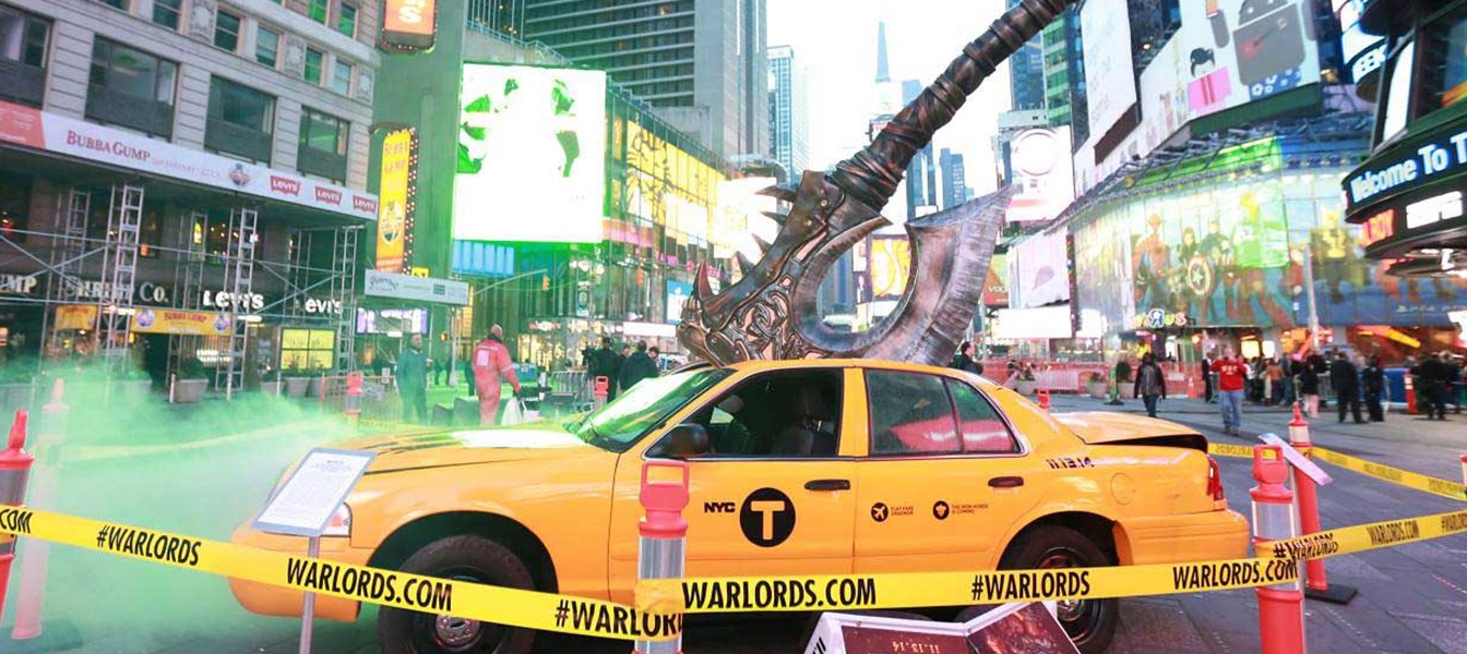 Реклама Warlords of Draenor на Times Square
