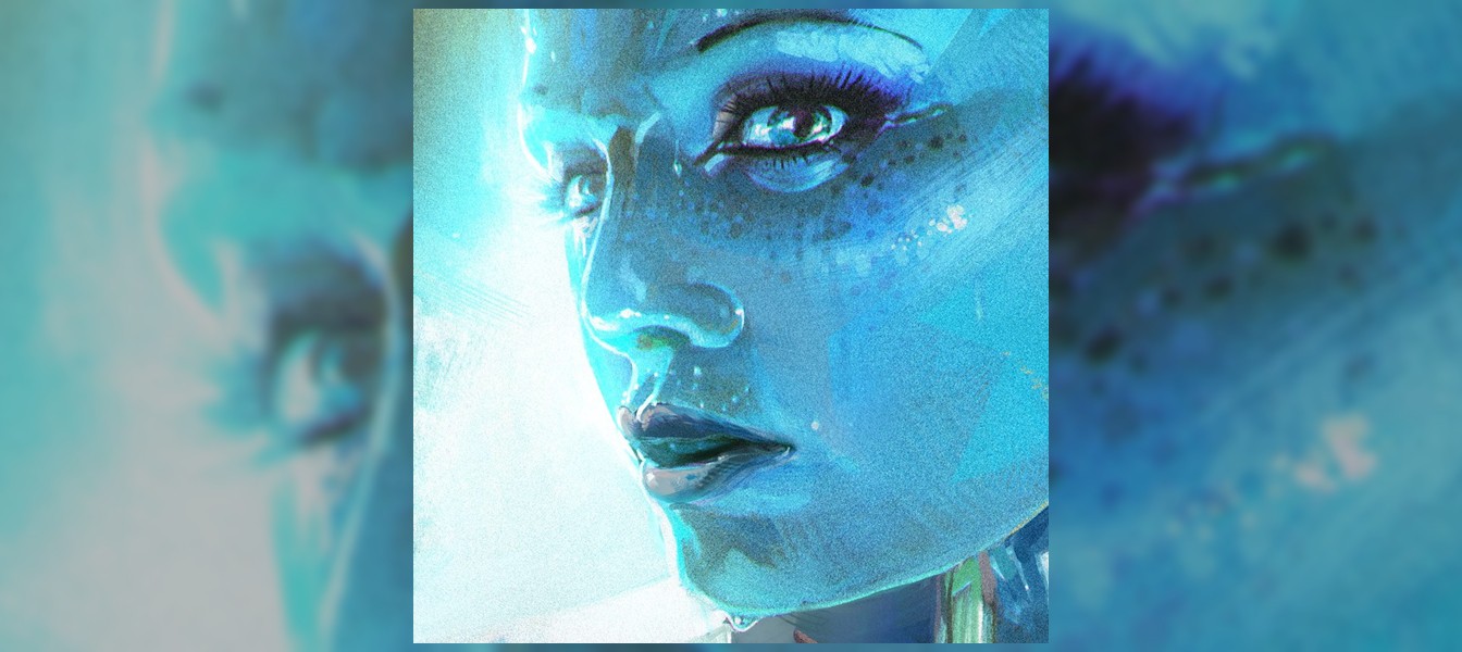 Потрясающая литография Лиары из Mass Effect