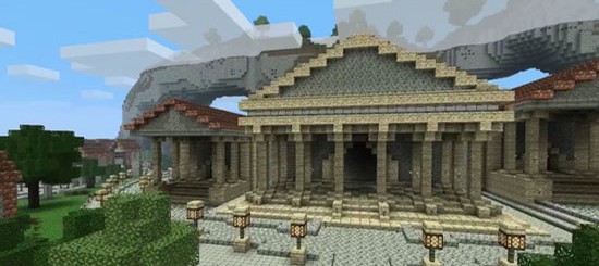 Minecraft: Город под аркой
