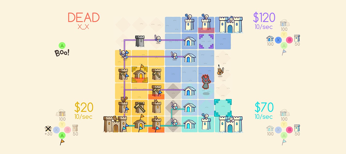 Стратегия Close Castles от создателей Threes выйдет на PS4