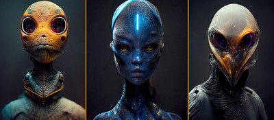 Вот как нейросеть Midjourney видит инопланетные расы Mass Effect