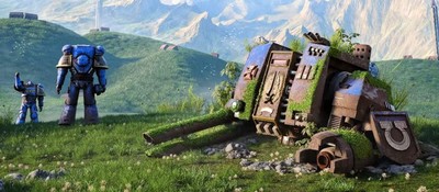 Художник отменённой MMORPG по Warhammer 40K показал скриншоты игры с разрушенными храмами и статуями космодесантников