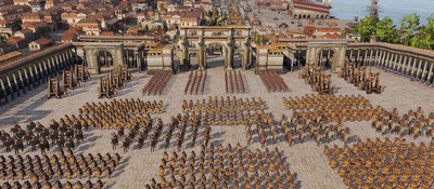 Игрок Anno 117 выстроил масштабный военный парад из всех типов войск